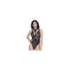Body sexy noir dentelle et maille 